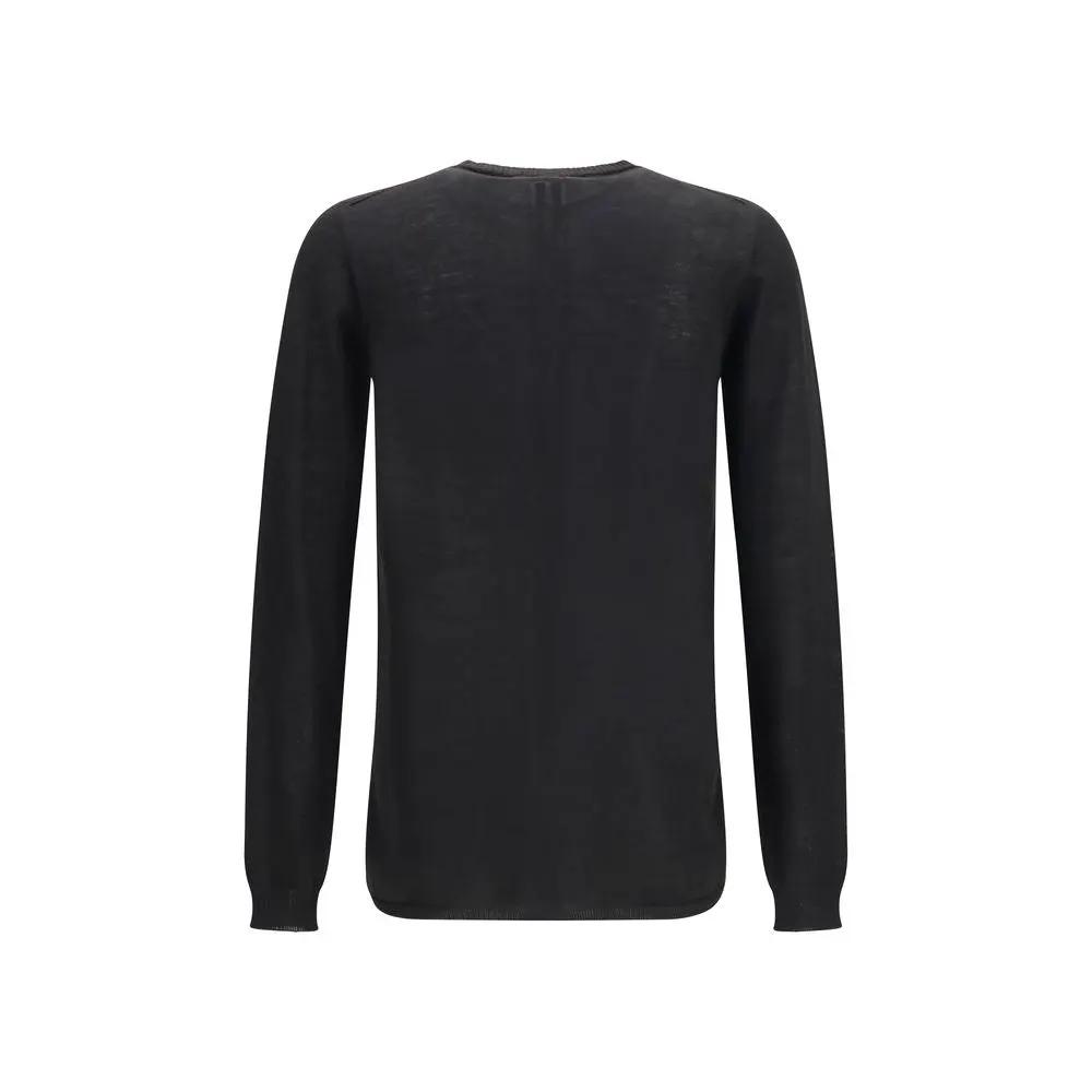 Rick Owens Rick Owens Black Wool Oves Aries Sweatshirt