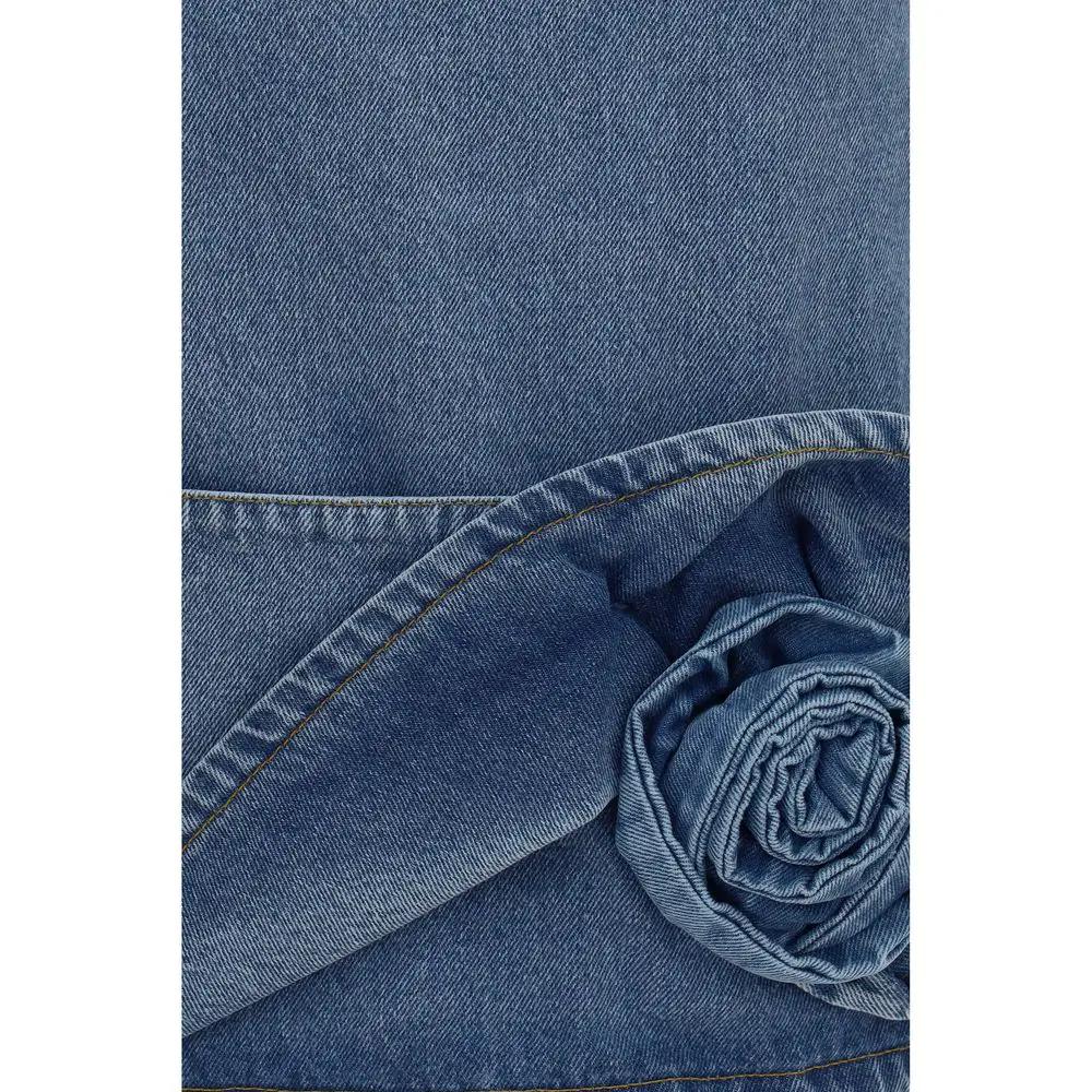 Magda Butrym Magda Butrym Blue Cotton Casual Dress