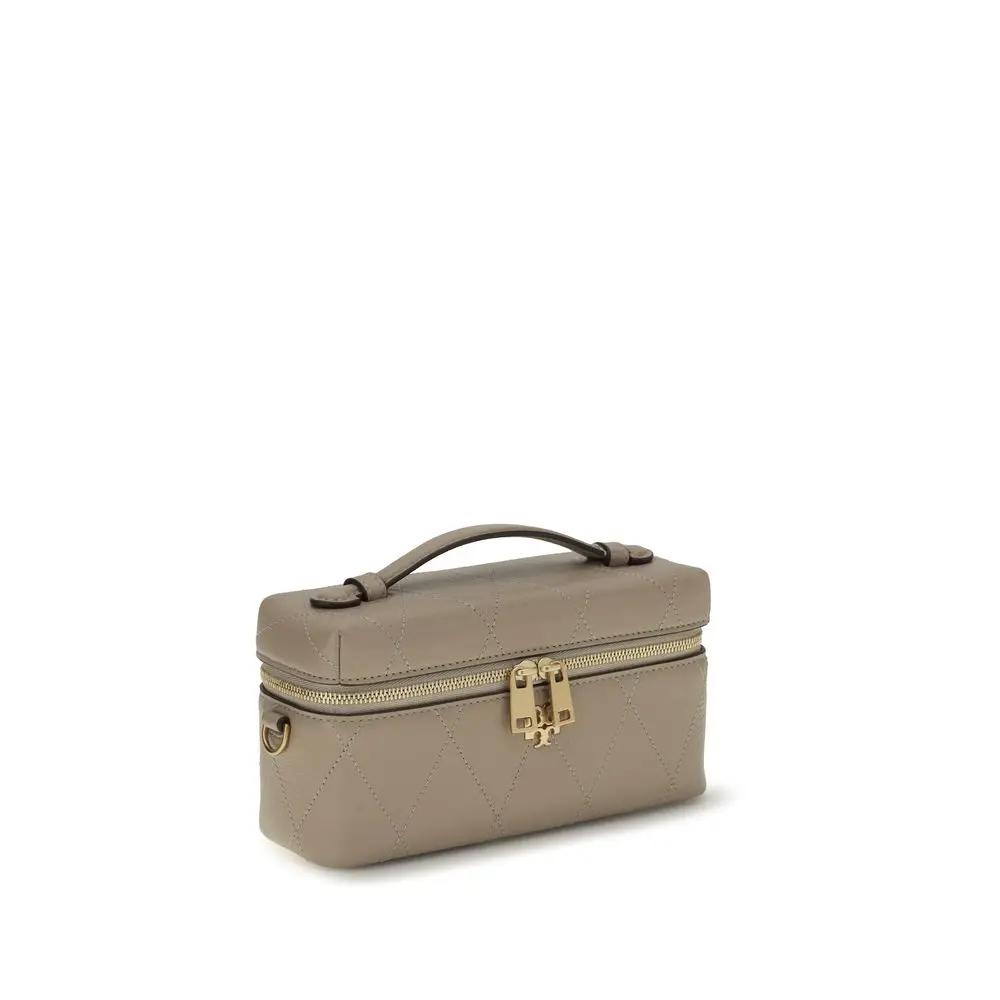 Tory Burch Tory Burch Gray Calf Leather Bos Taurus Wallet