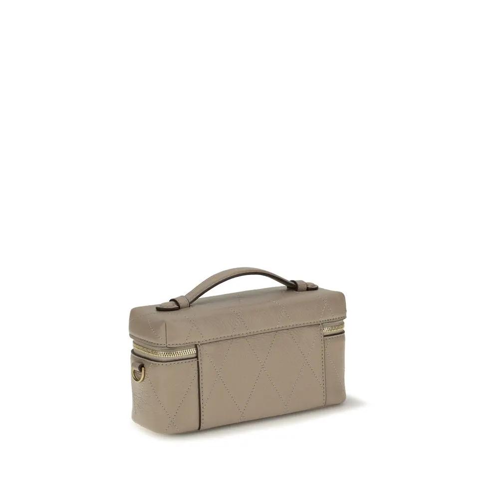 Tory Burch Tory Burch Gray Calf Leather Bos Taurus Wallet