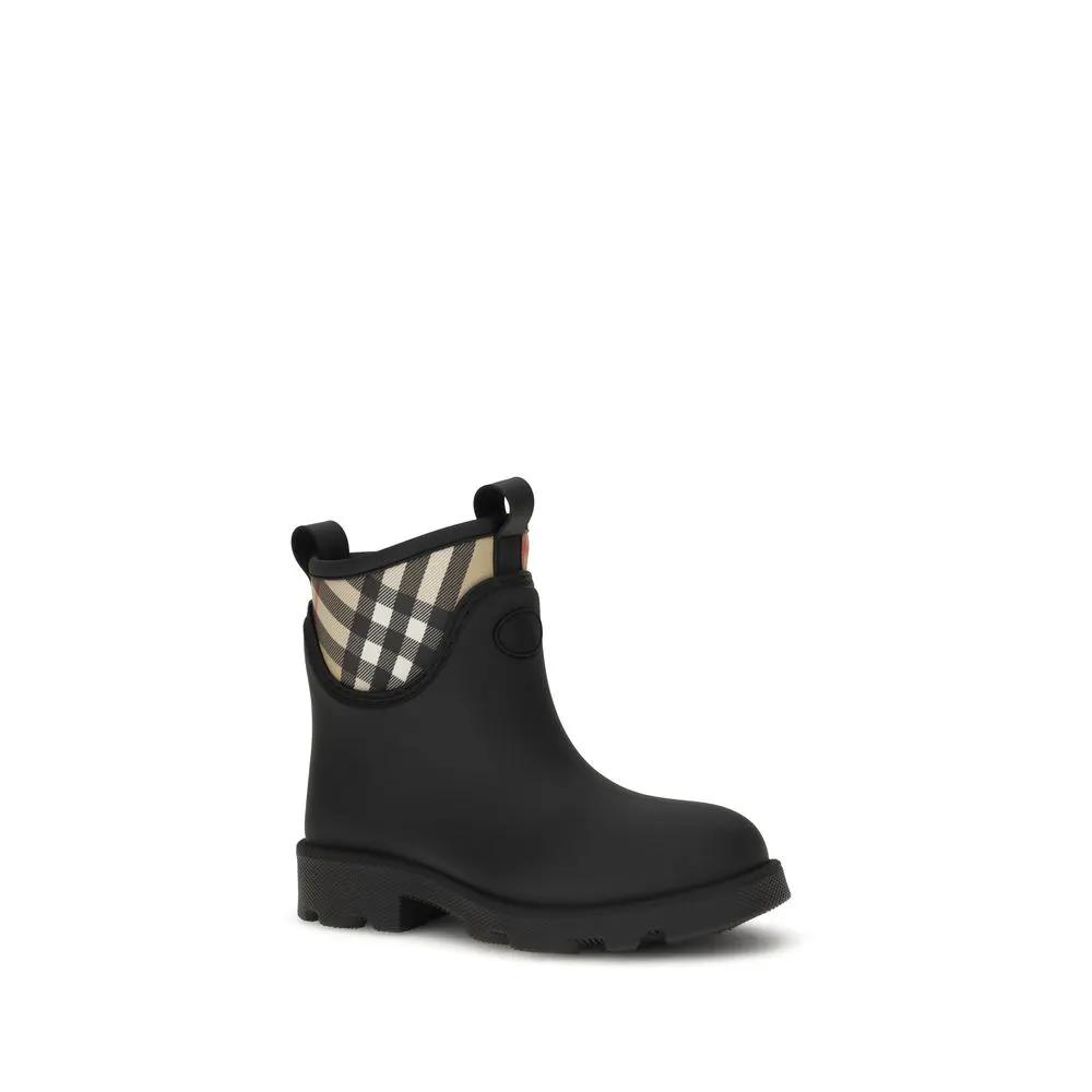 Bottines Burberry en caoutchouc noir