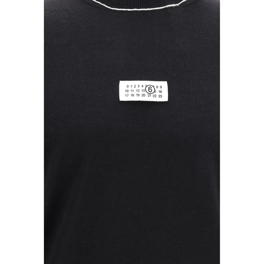 MM6 Black Wool Oves Aries Turtleneck
