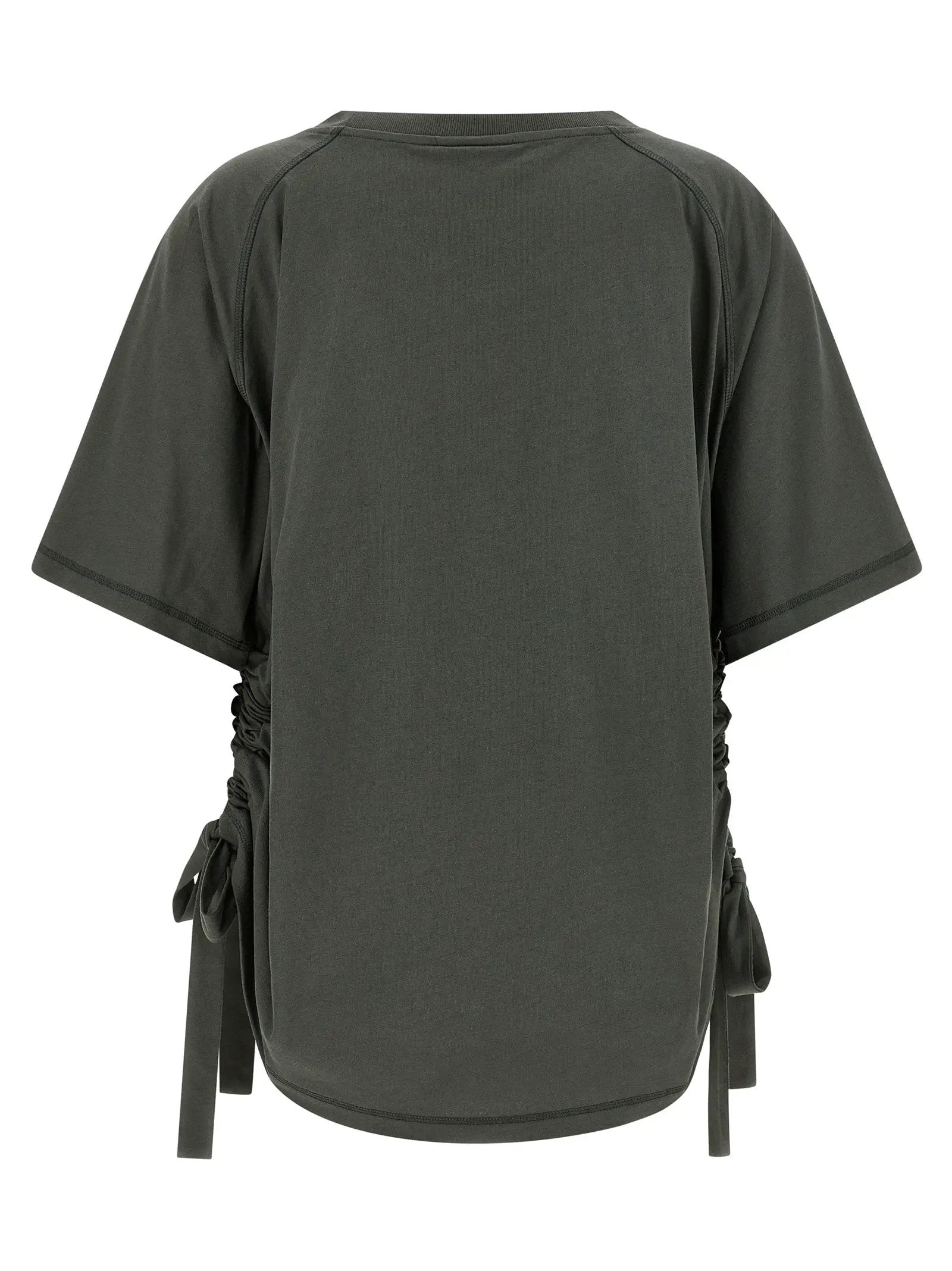 Ganni Gray Organic Cotton Sportswear