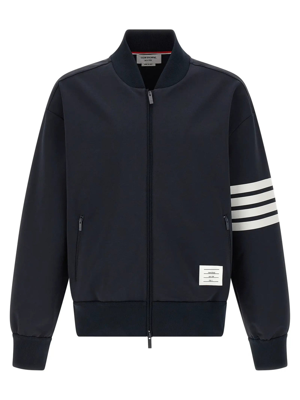 Bomber bleu en viscose Thom Browne