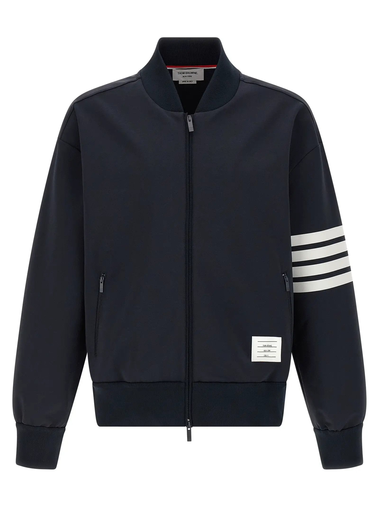 Bomber bleu en viscose Thom Browne