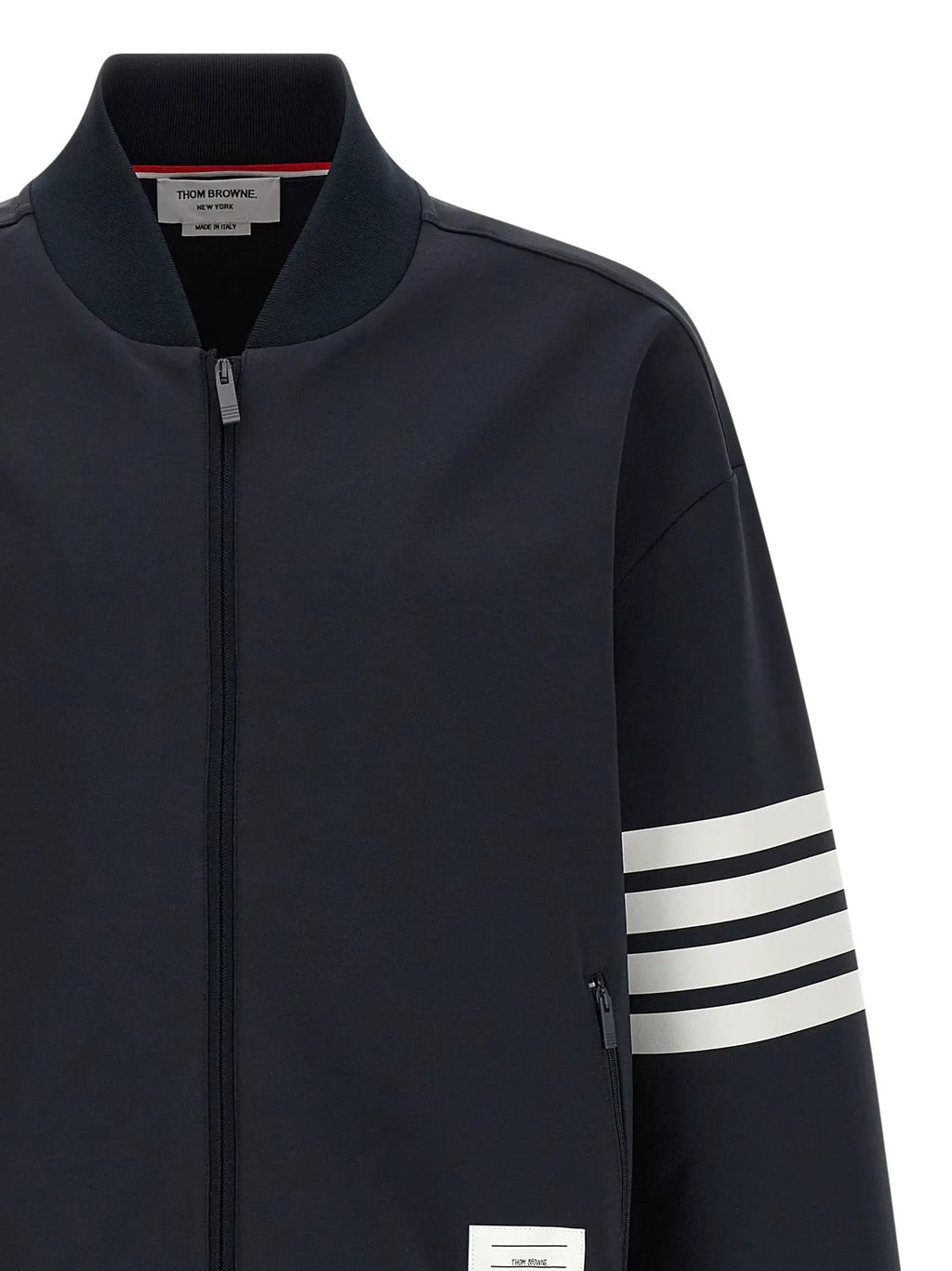 Bomber bleu en viscose Thom Browne