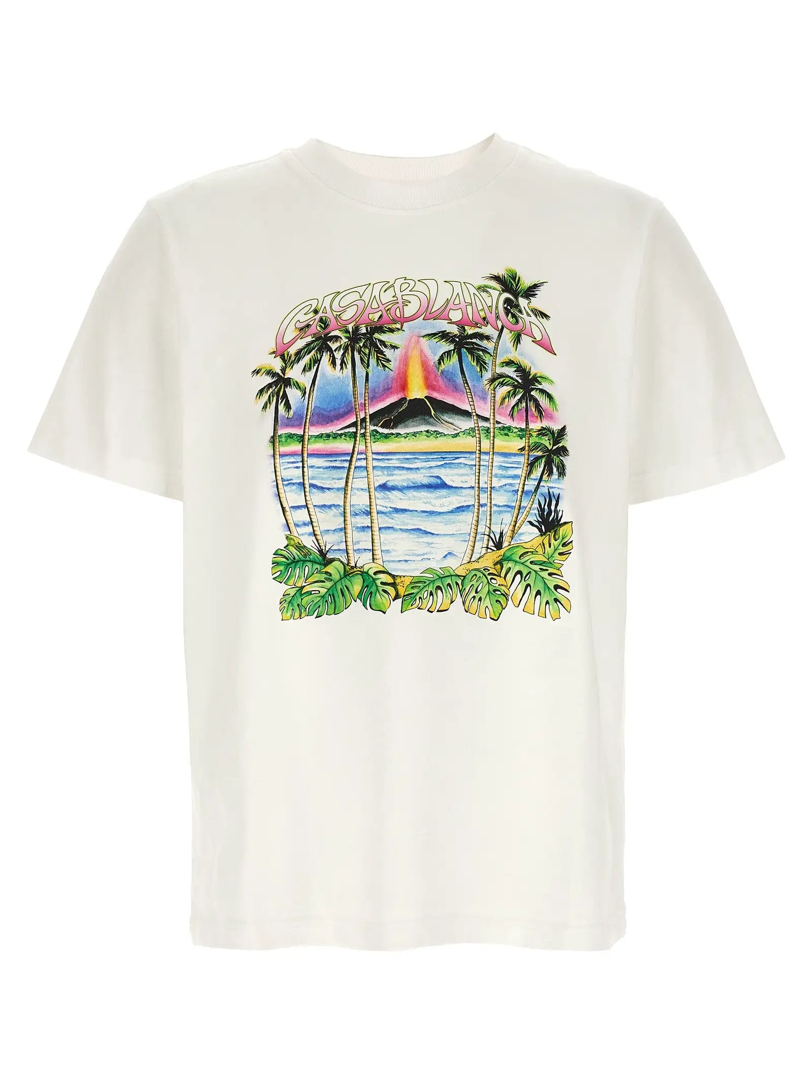 Casablanca White Organic Cotton T-Shirt