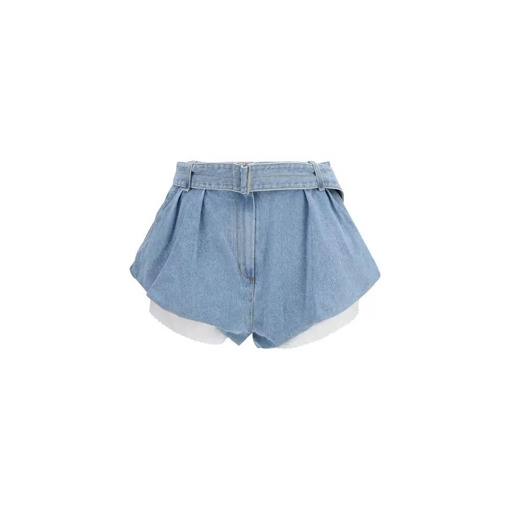 Shorts bermuda en coton bleu Magda Butrym