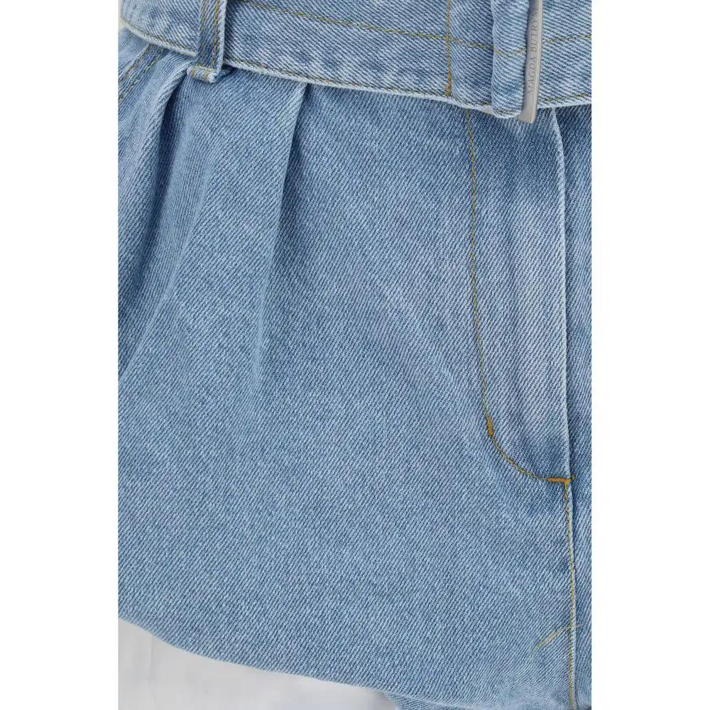 Shorts bermuda en coton bleu Magda Butrym