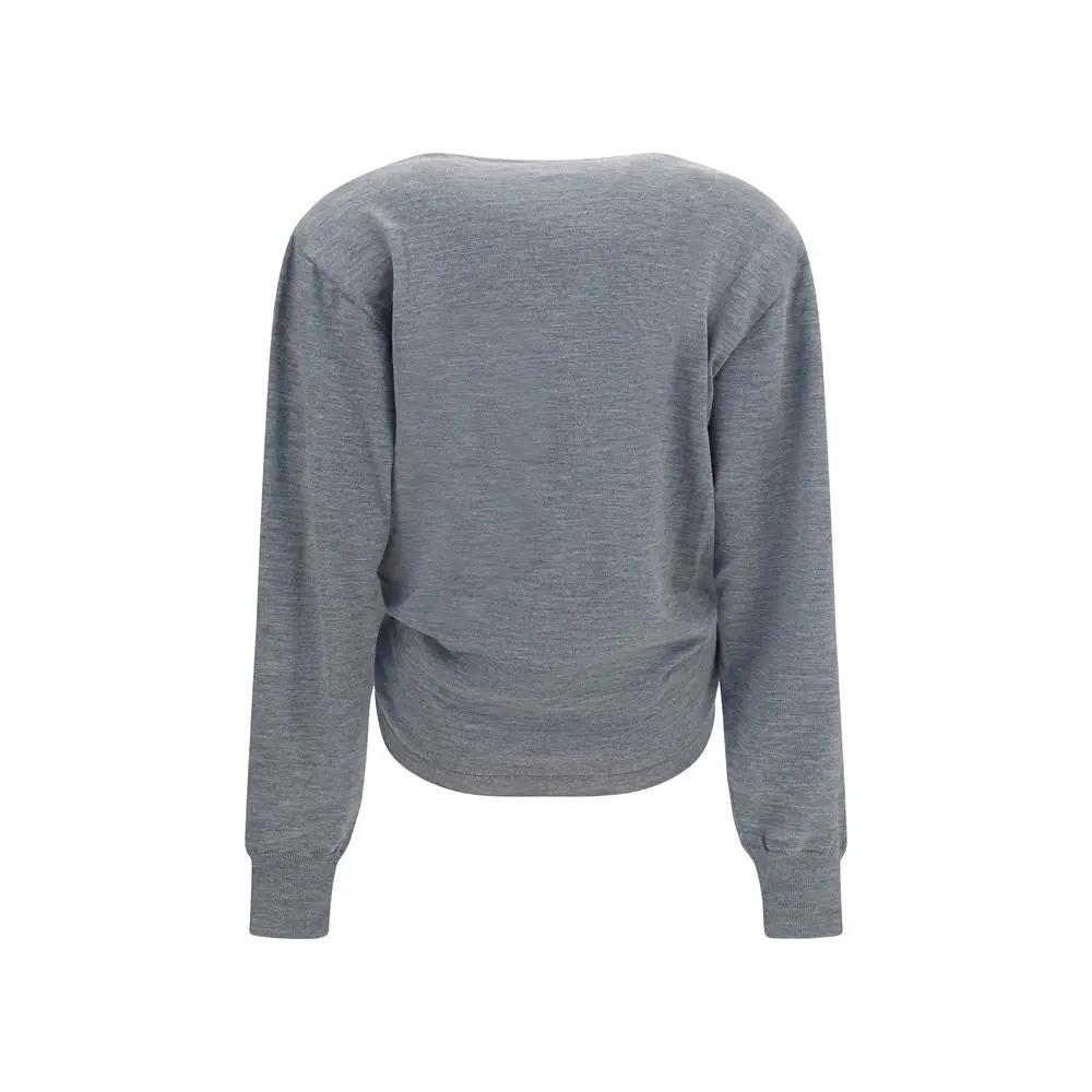 Magda Butrym Gray Wool Oves Aries Sportswear