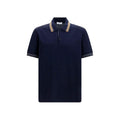 Polo Ferragamo bleu en coton