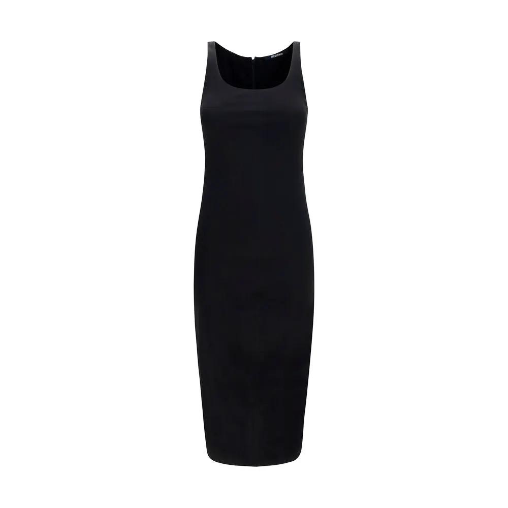 Jacquemus Black Viscose Cocktail Dress