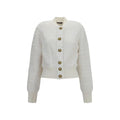 Balmain White Viscose Bomber