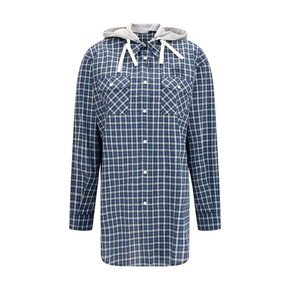 Chemise Miu Miu en coton bleu à motif