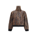 Brunello Cucinelli Veste longue en mohair marron