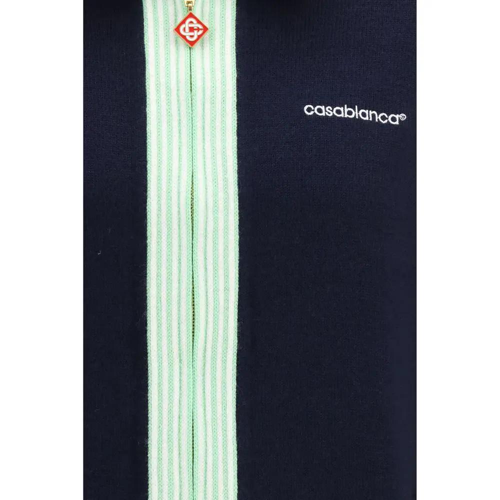 Veste longue Casablanca Blue Wool Oves Aries