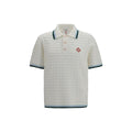 Casablanca White Cotton Polo Shirt
