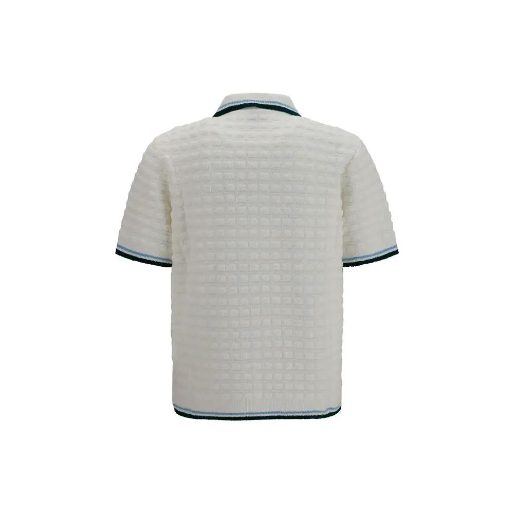 Casablanca White Cotton Polo Shirt