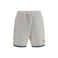 Casablanca White Cotton Bermuda Shorts