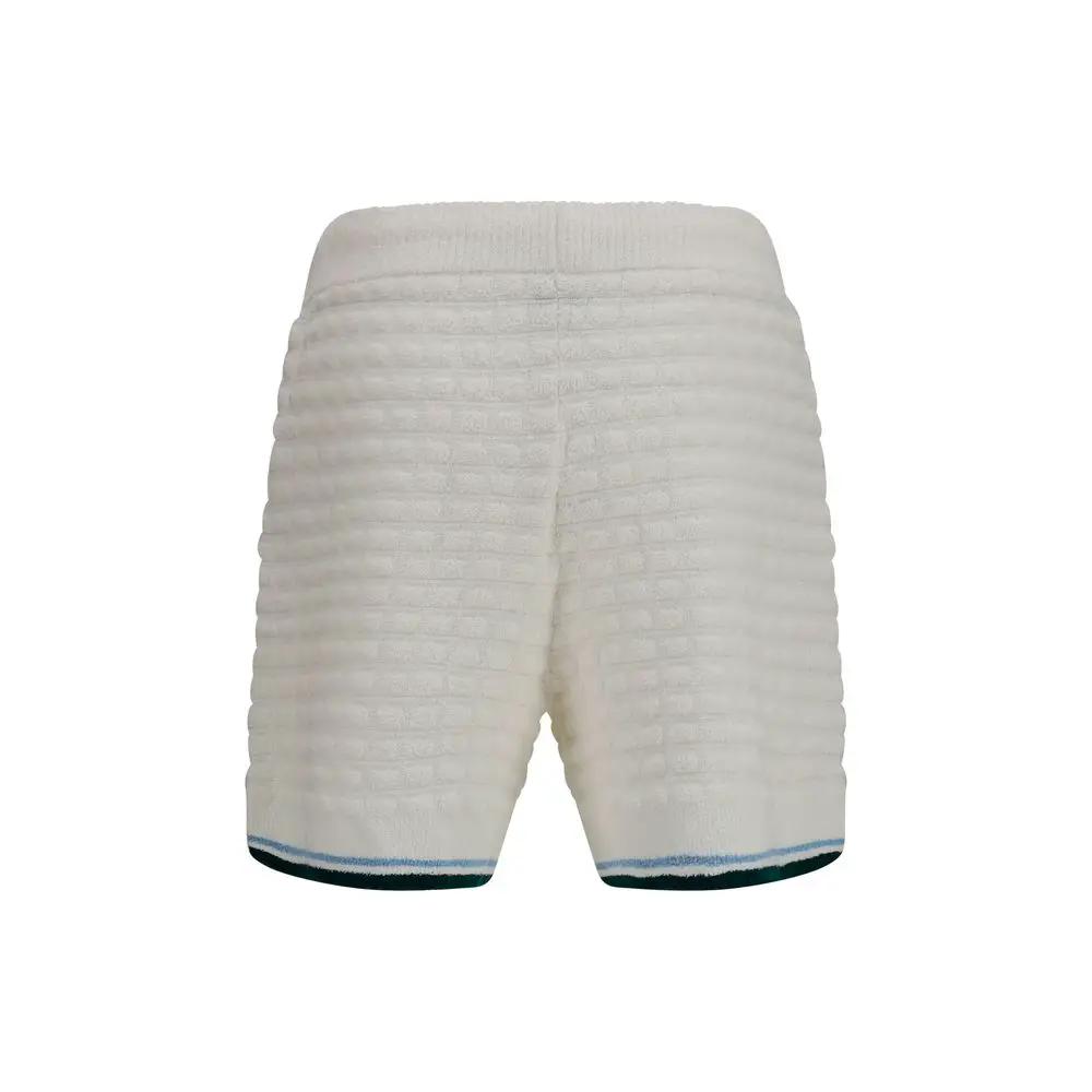 Casablanca White Cotton Bermuda Shorts