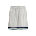 Short bermuda en soie blanche Casablanca