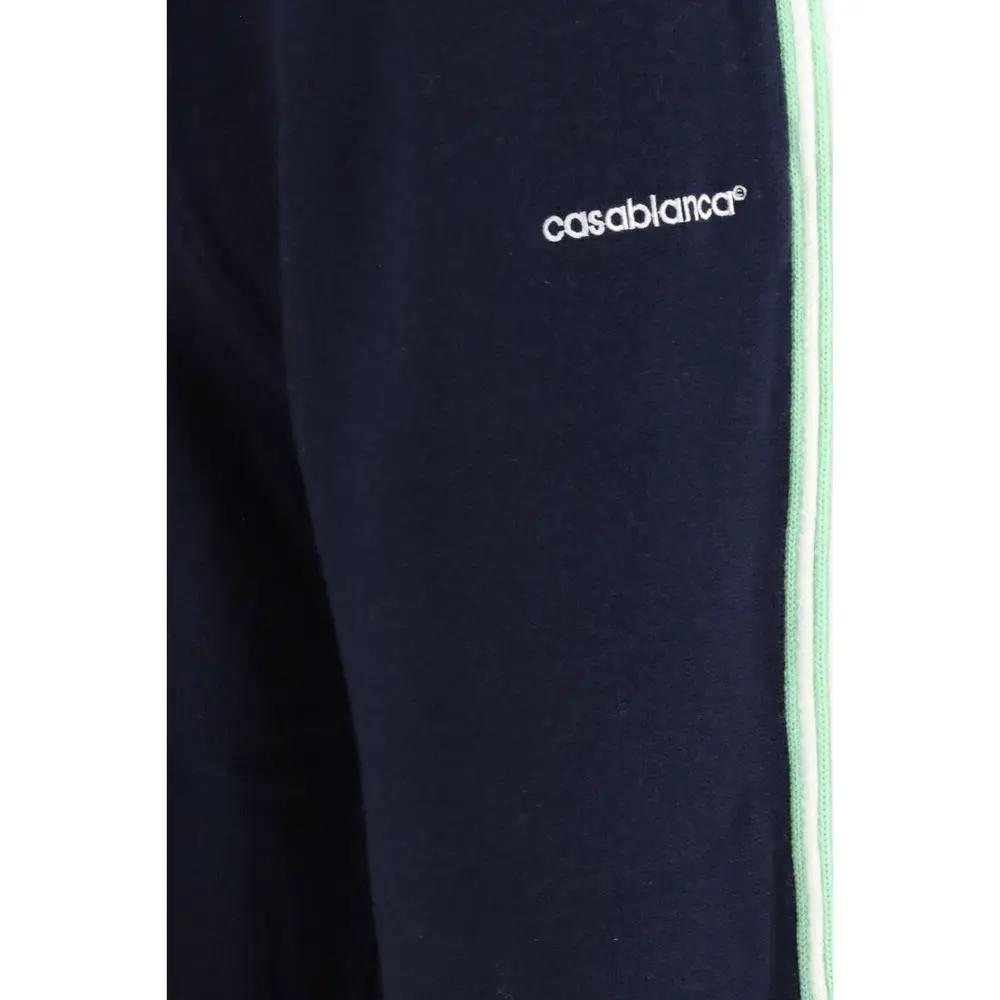 Casablanca Blue Wool Oves Aries Joggers (Workout Pants)