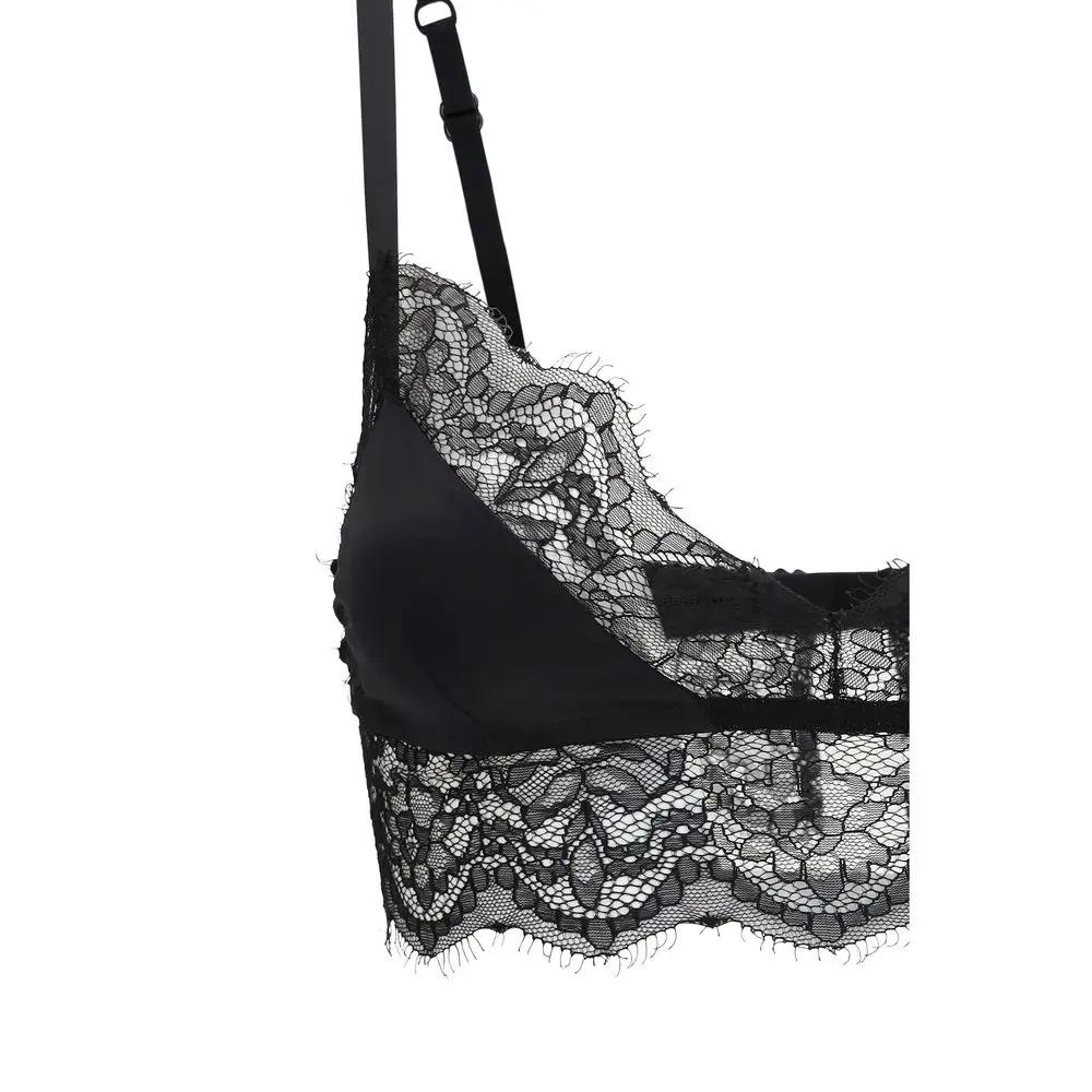 Dolce & Gabbana Black Silk Bra