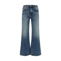 Jean évasé en coton bleu R13