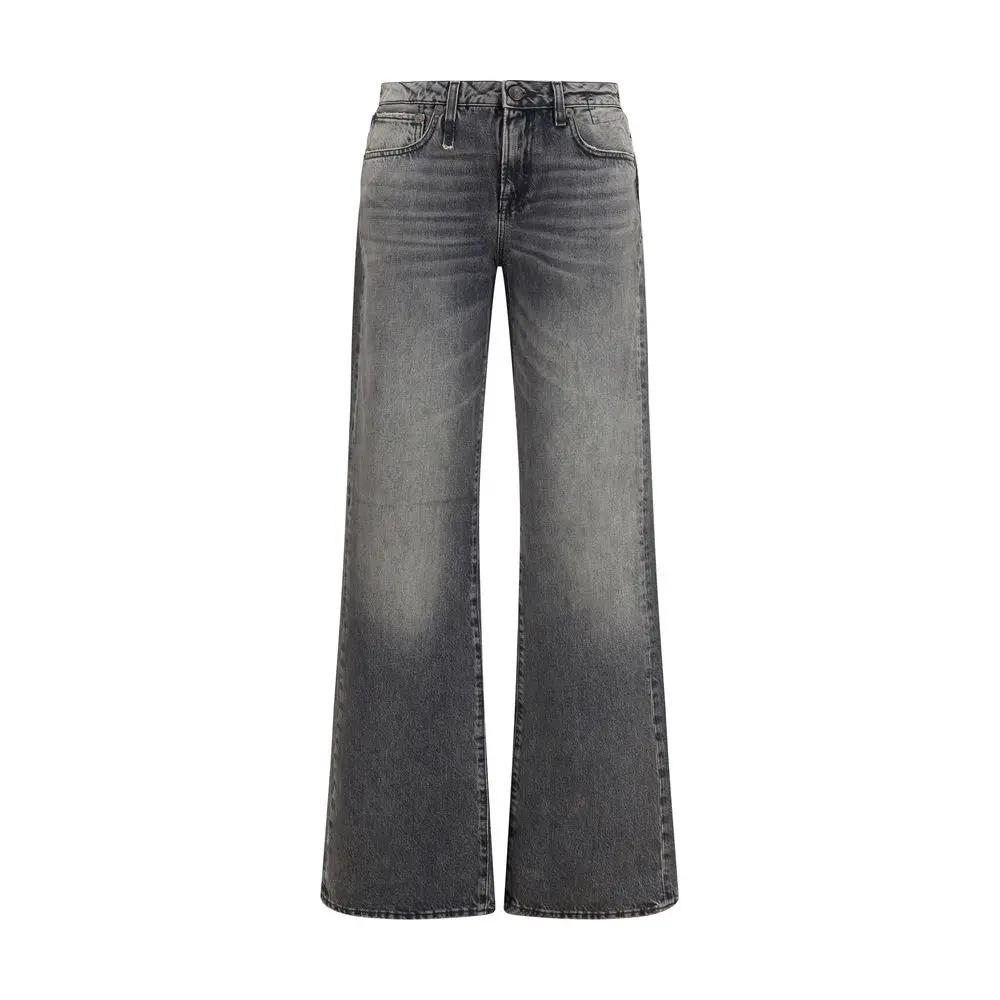 Jeans R13 coupe droite en coton gris