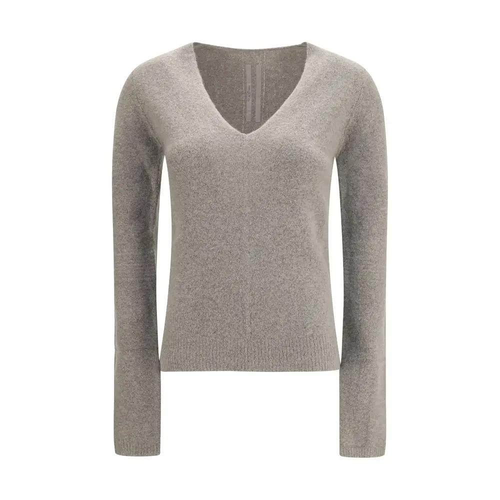 Pull Rick Owens gris en cachemire