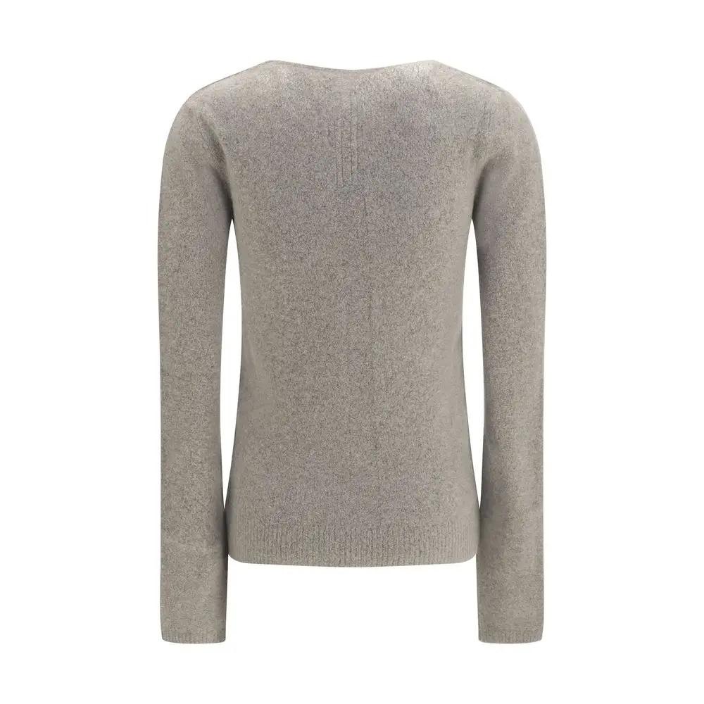 Pull Rick Owens gris en cachemire