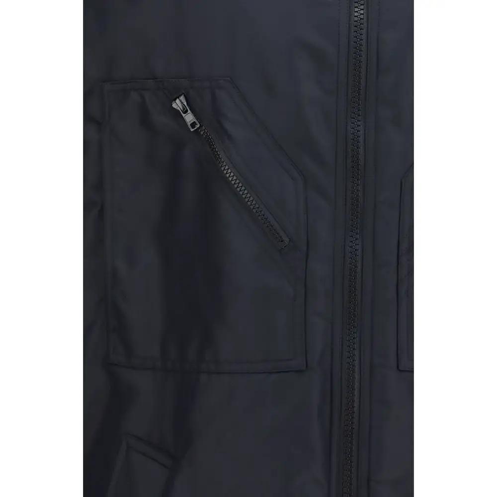 MM6 Black Polyamide Sleeveless Jacket
