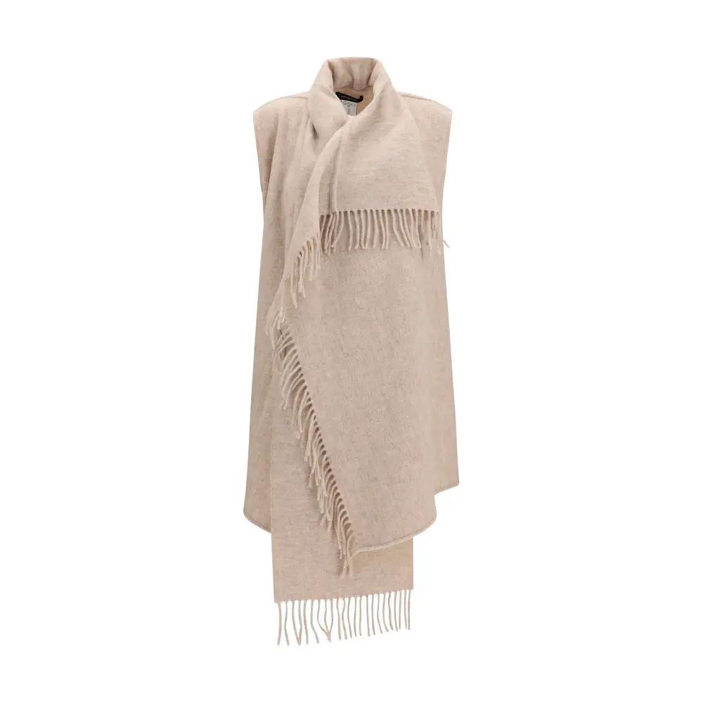 Écharpe Fabiana Filippi en laine beige Oves Aries