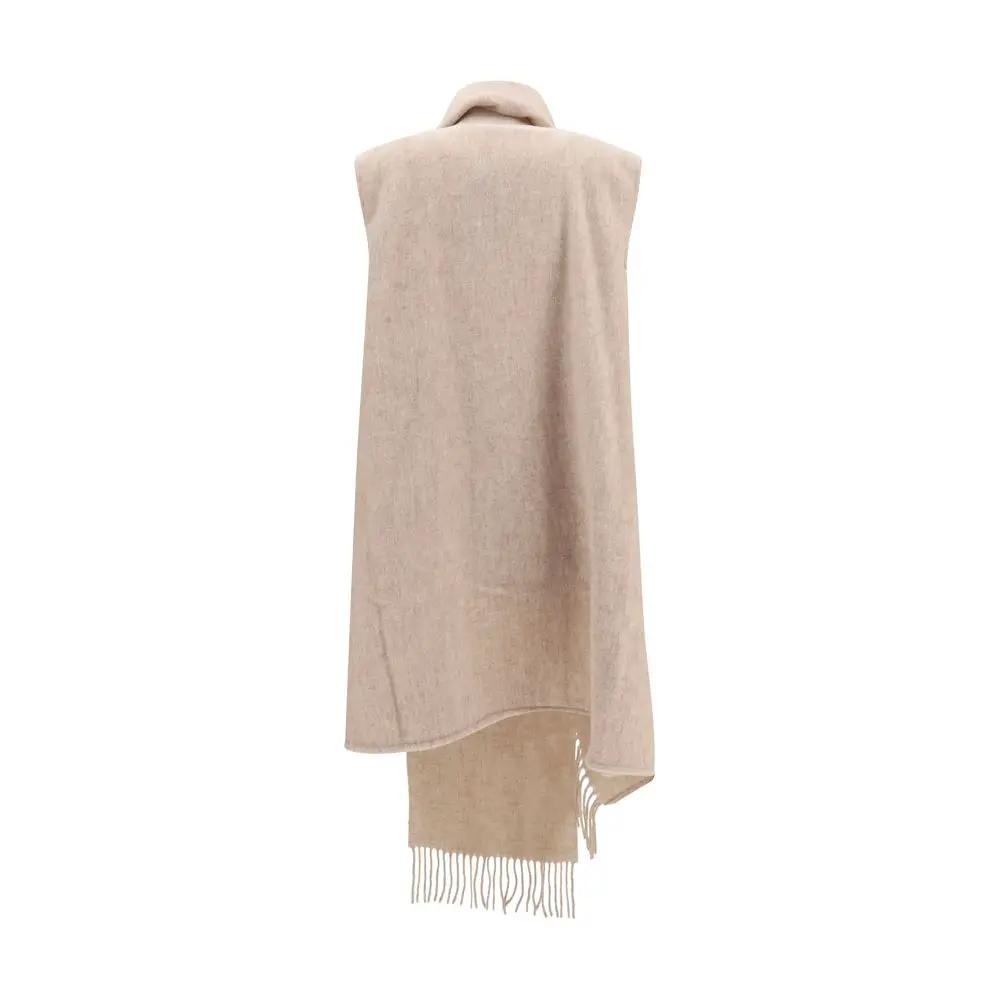 Écharpe Fabiana Filippi en laine beige Oves Aries