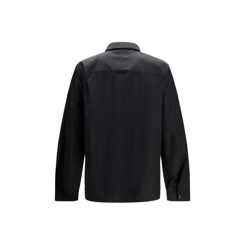 Chemise habillée Prada en polyamide recyclé noir