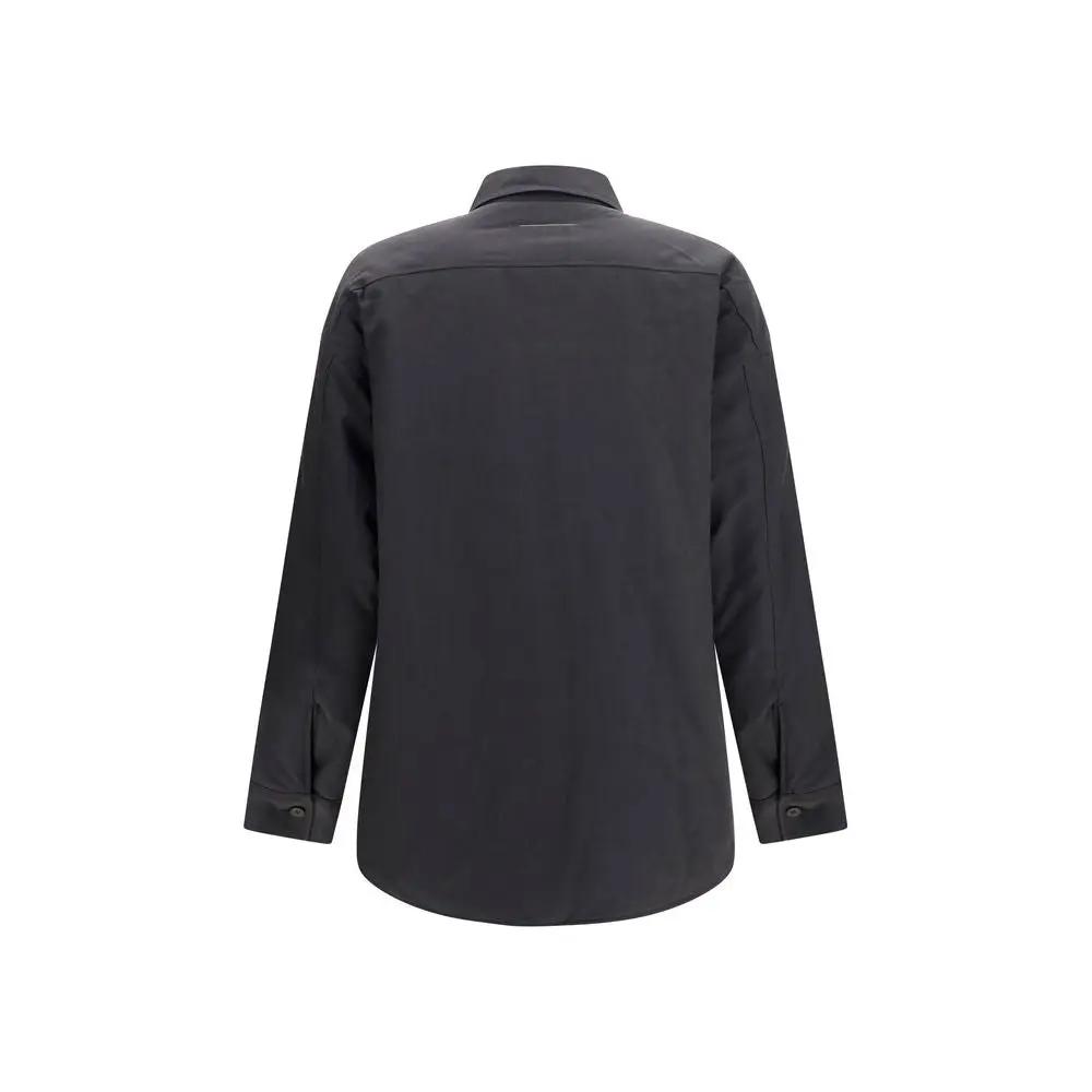 Chemise en laine grise MM6 Oves Aries