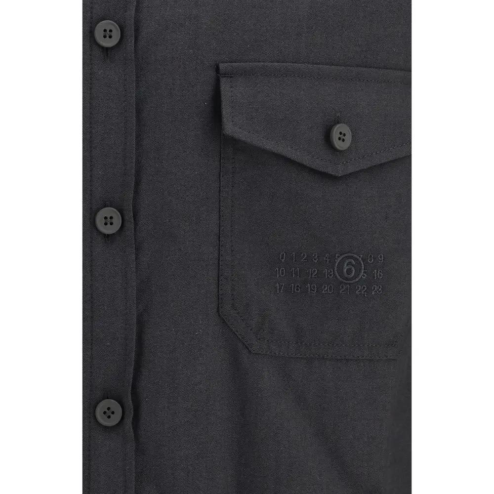 Chemise en laine grise MM6 Oves Aries