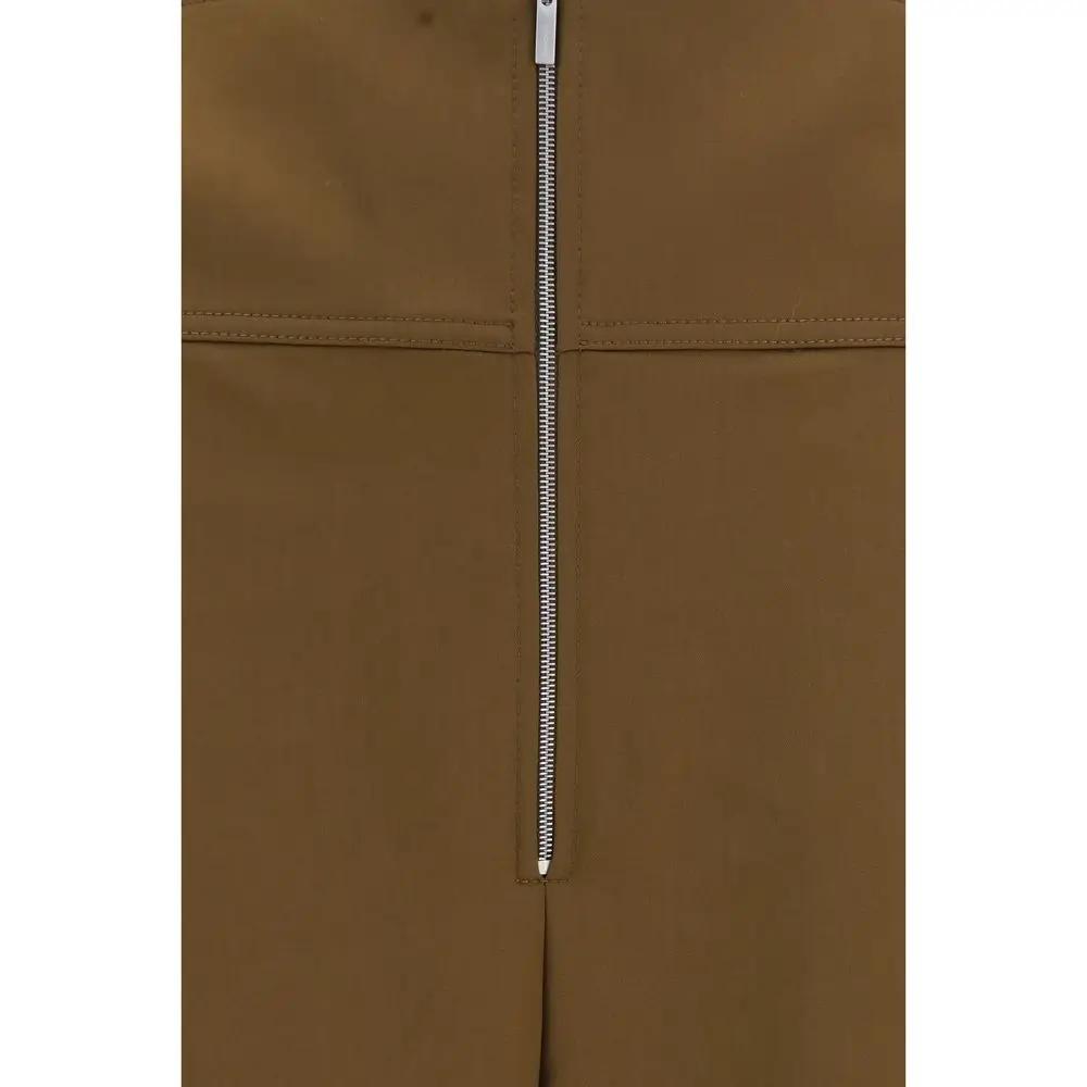 Ferragamo Brown Wool Oves Aries Casual Pants