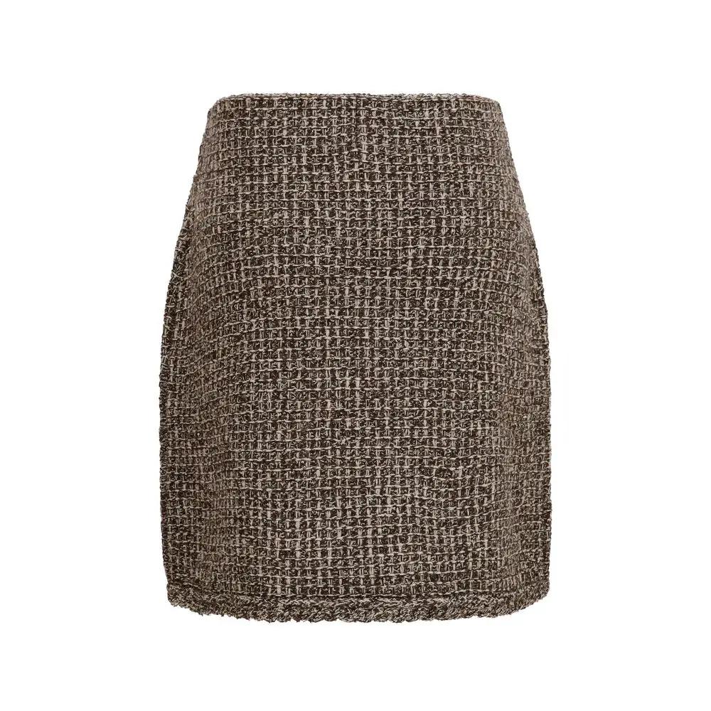 Fabiana Filippi Brown Polyamide Mini Skirt