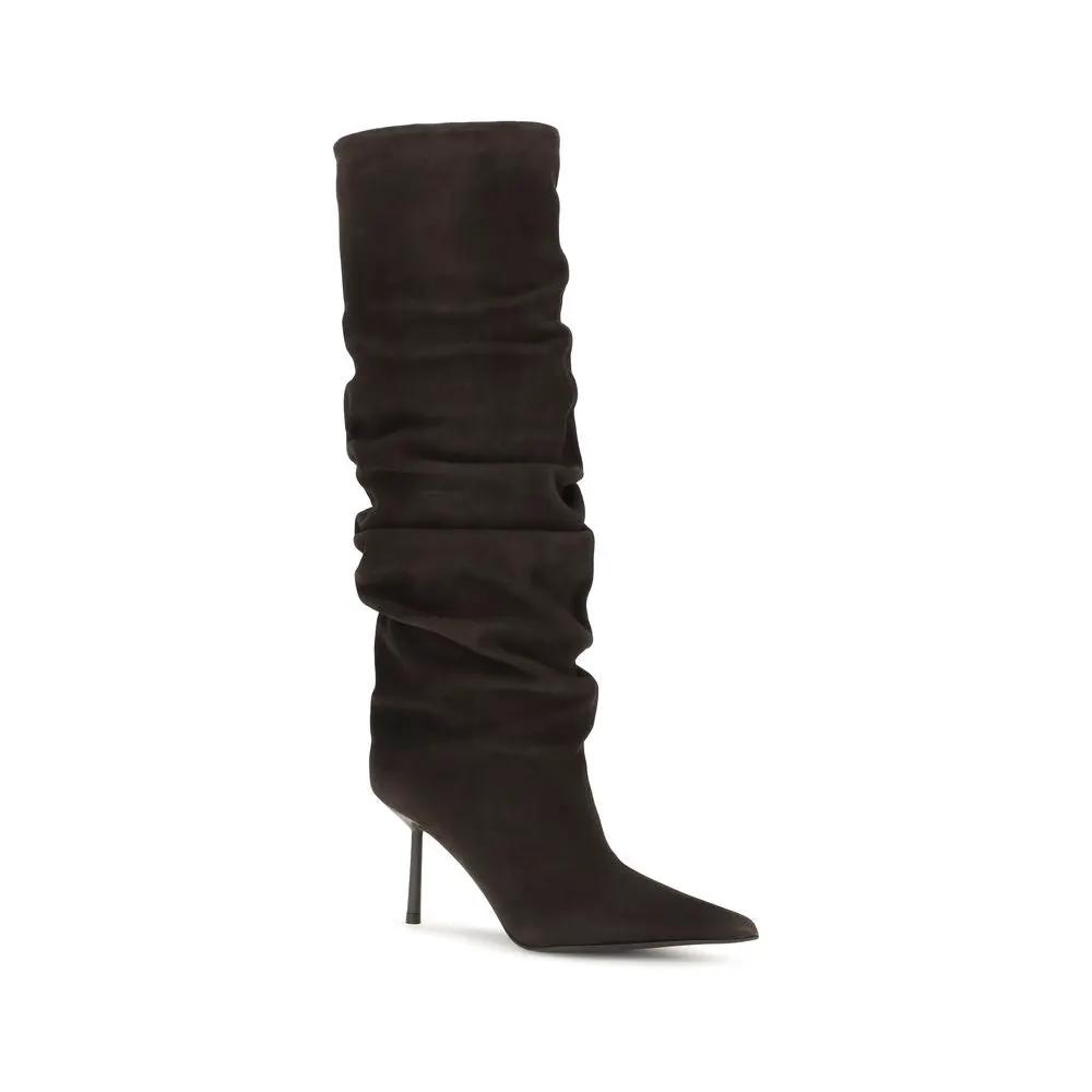 LE SILLA Brown Calf Leather Bos Taurus Boots