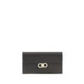 Portefeuille Ferragamo Bos Taurus en cuir de veau noir