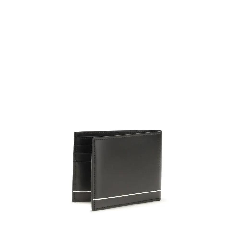 Portefeuille Ferragamo Bos Taurus en cuir de veau noir