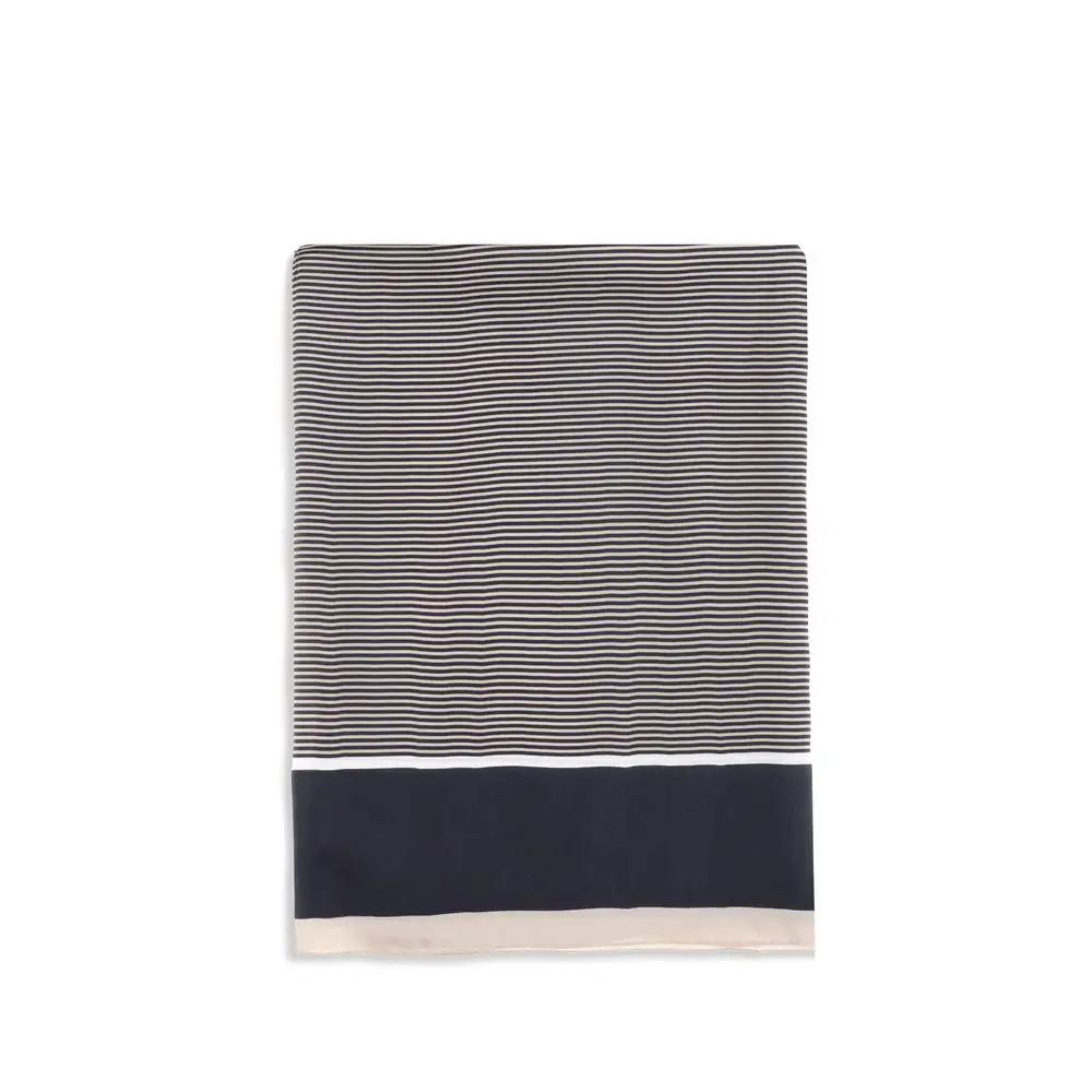 Saint Laurent Blue Silk Scarf