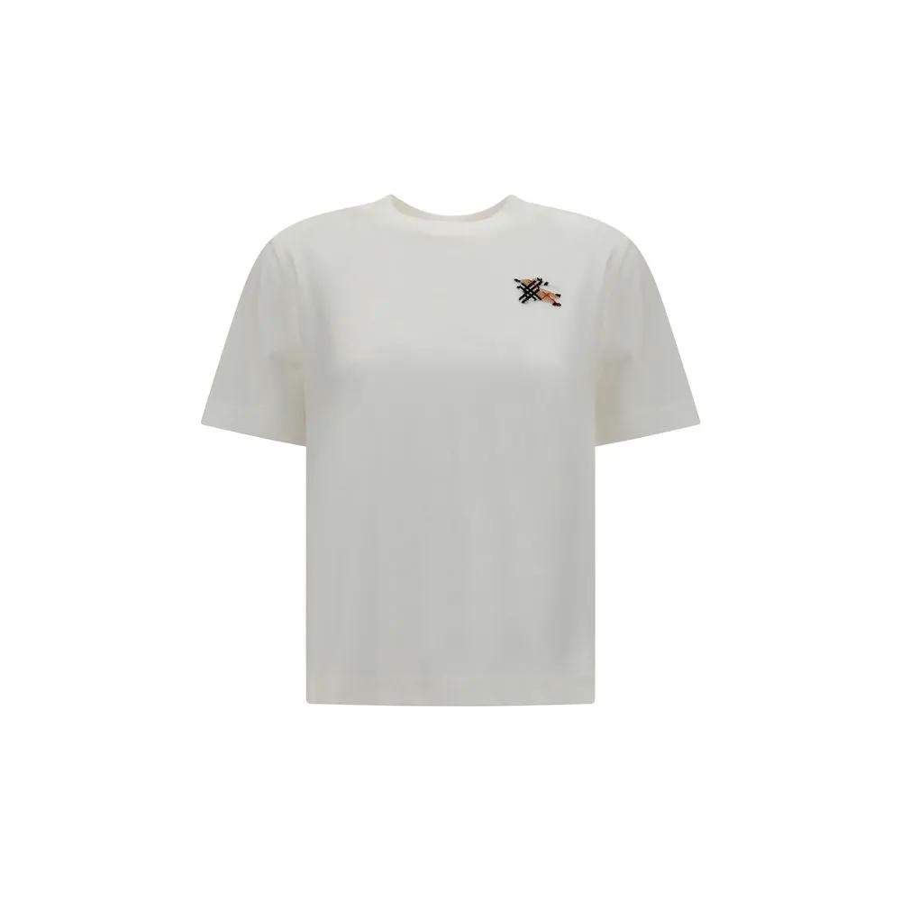 Burberry White Cotton T-Shirt