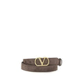 Valentino Garavani Brown Calf Leather Bos Taurus Belt