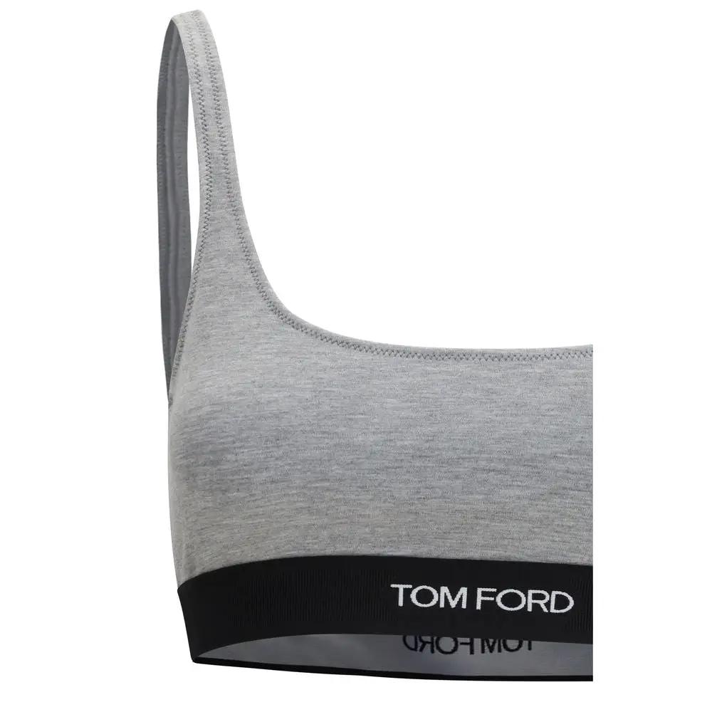 Tom Ford Gray Modal Sport Bra