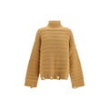 MM6 Beige Wool Oves Aries Turtleneck