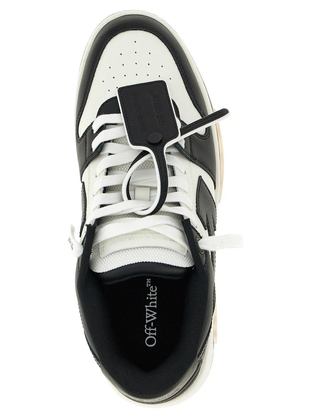 Off-White Bicolor Calfskin Low Top Sneakers