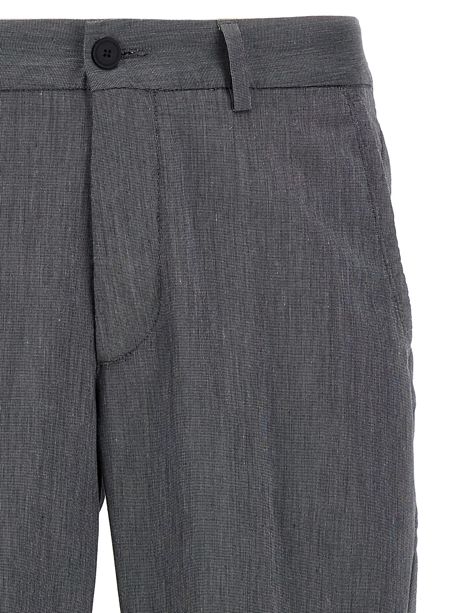 Hugo Boss Blue Cotton Casual Pants