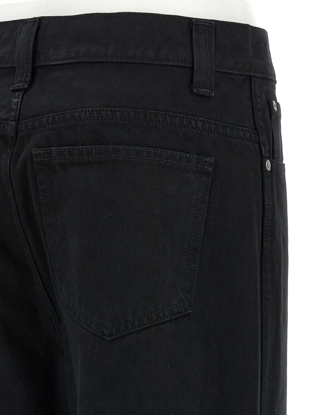 Khaite Black Cotton Jeans Denim